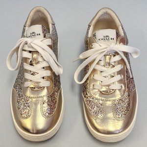 coach - gold - C116 Low Top Sneaker - size 7.5